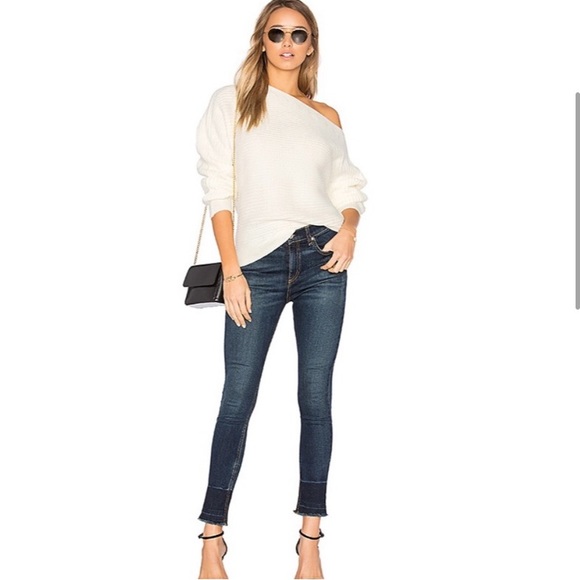 30-50%OFF BUNDLES! NWOT RAG&BONE HIGH-RISE SKINNY RAW HEM JEANS SIZE 32 - Picture 1 of 16